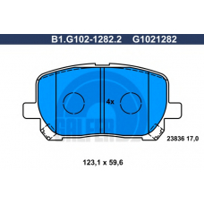 B1.G102-1282.2 GALFER Комплект тормозных колодок, дисковый тормоз