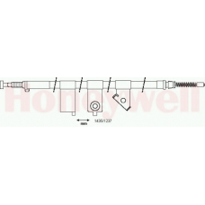 434365B BENDIX Трос, стояночная тормозная система