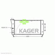 31-2328 KAGER Радиатор, охлаждение двигателя