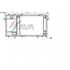 AU2123 AVA Радиатор, охлаждение двигателя