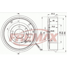 BD-0101 FREMAX Тормозной барабан