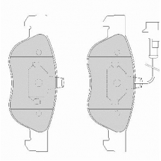 FD6655A NECTO Комплект тормозных колодок, дисковый тормоз