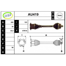 AU419 SERA Приводной вал