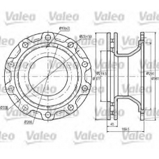 187086 VALEO Тормозной диск