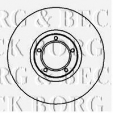BBD4969 BORG & BECK Тормозной диск