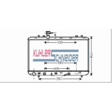 2200391 KUHLER SCHNEIDER Радиатор, охлаждение двигател