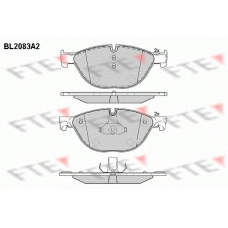 BL2083A2 FTE Комплект тормозных колодок, дисковый тормоз