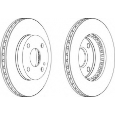 DDF1104-1 FERODO Тормозной диск