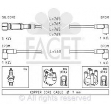 4.8727 FACET Комплект проводов зажигания