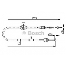 1 987 482 270 BOSCH Трос, стояночная тормозная система