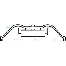 KIT1183 APEC Комплектующие, тормозные колодки