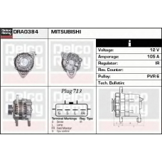 DRA0384 DELCO REMY Генератор