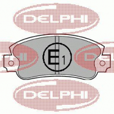 LP353 DELPHI Комплект тормозных колодок, дисковый тормоз