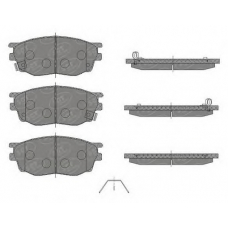 SP 443 SCT Комплект тормозных колодок, дисковый тормоз