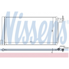 940181 NISSENS Конденсатор, кондиционер