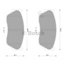 0 986 AB2 069 BOSCH Комплект тормозных колодок, дисковый тормоз