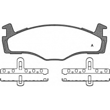 BPA0171.60 OPEN PARTS Комплект тормозных колодок, дисковый тормоз