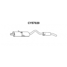 CY57020 VENEPORTE Глушитель выхлопных газов конечный