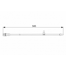 1 987 473 066 BOSCH Сигнализатор, износ тормозных колодок