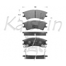 FK11109 KAISHIN Комплект тормозных колодок, дисковый тормоз