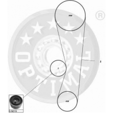 SK-1519 OPTIMAL Комплект ремня грм