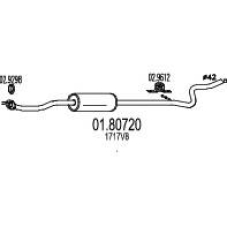 01.80720 MTS Средний глушитель выхлопных газов