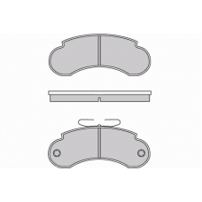 12-0490 E.T.F. Комплект тормозных колодок, дисковый тормоз