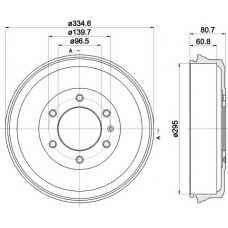 61406 PAGID Тормозной барабан