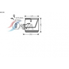 HDV198 AVA Испаритель, кондиционер