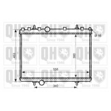 QER2484 QUINTON HAZELL Радиатор, охлаждение двигателя