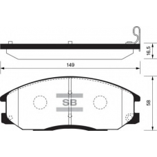 FBP1157 FI.BA Комплект тормозных колодок, дисковый тормоз