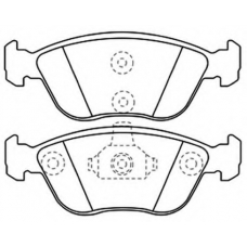 AKD-1021 ASVA Комплект тормозных колодок, дисковый тормоз