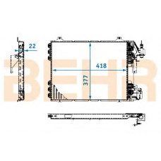 7004099 BEHR Condenser