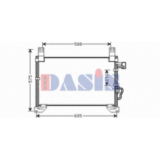512033N AKS DASIS Конденсатор, кондиционер