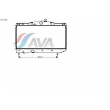 TO2155 AVA Радиатор, охлаждение двигателя