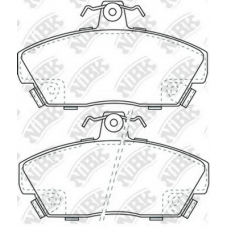 PN0259 NiBK Комплект тормозных колодок, дисковый тормоз