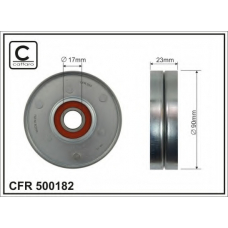 500182 CAFFARO Натяжной ролик, поликлиновой  ремень