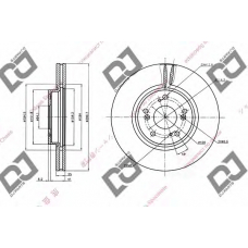 BD1344 DJ PARTS Тормозной диск