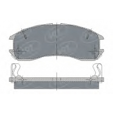 SP 149 PR SCT Комплект тормозных колодок, дисковый тормоз