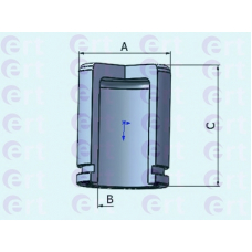 150967-C ERT Поршень, корпус скобы тормоза