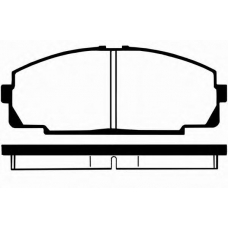 J PA-248AF JAPANPARTS Комплект тормозных колодок, дисковый тормоз