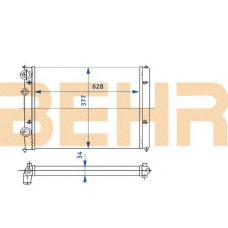 2110205 BEHR Radiator