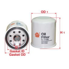 C-1109 SAKURA  Automotive Масляный фильтр