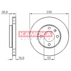 103350 KAMOKA Тормозной диск