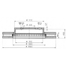 BSF4608 QUINTON HAZELL Тормозной диск