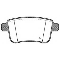 BPA1352.00 OPEN PARTS Комплект тормозных колодок, дисковый тормоз