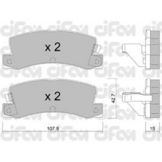 822-161-2 CIFAM Комплект тормозных колодок, дисковый тормоз