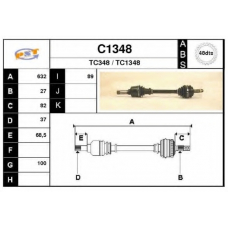 C1348 SNRA Приводной вал