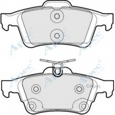 PAD1822 APEC Комплект тормозных колодок, дисковый тормоз