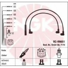 7170 NGK Комплект проводов зажигания